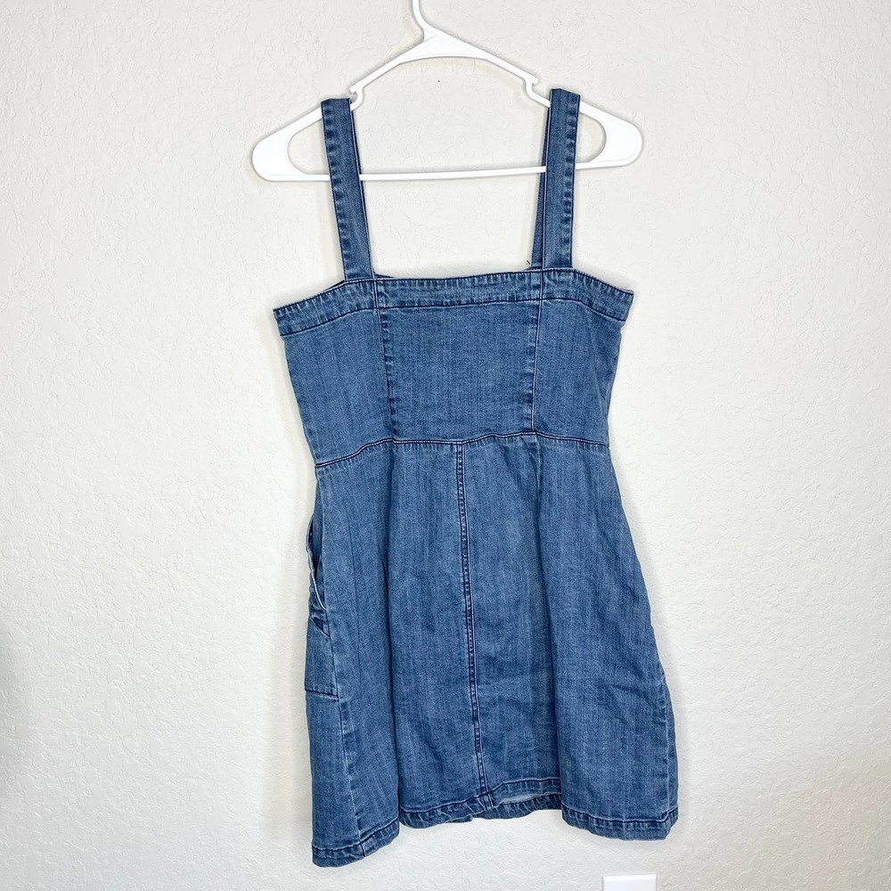 Highline Collective Denim Pinafore Dress Size 10 - Picture 3 of 5